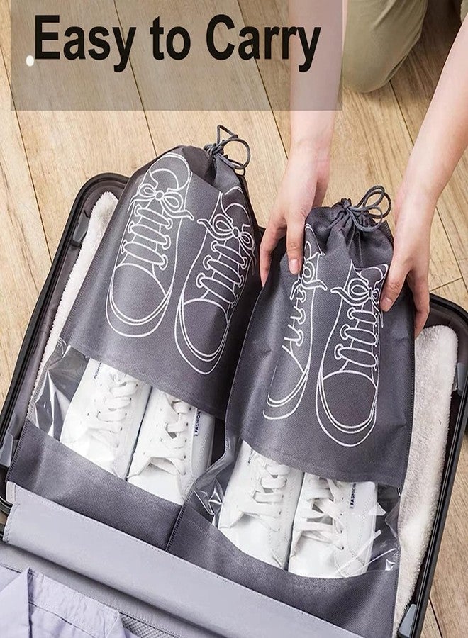 Glitzn Shoe Bag for Travel & Storage Organizer for Women & Men | Travel Accessories Shoe Bags Pouches | Travel Shoe Cover for Travelling Travel Essentials (Pack of 6) (Multi Colour) - Image 5
